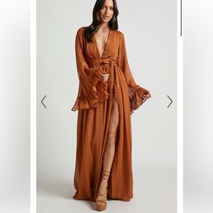 Plunge Maxi Dress